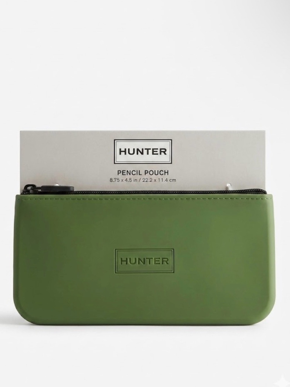Hunter Pencil Pouch - Olive Green Silicone